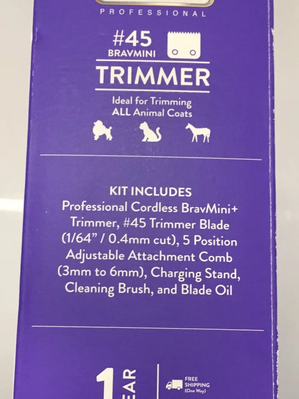 NEW Wahl Professional Animal Bravmini+ Pet, Dog, Cat, & Horse Cordless Trimmer